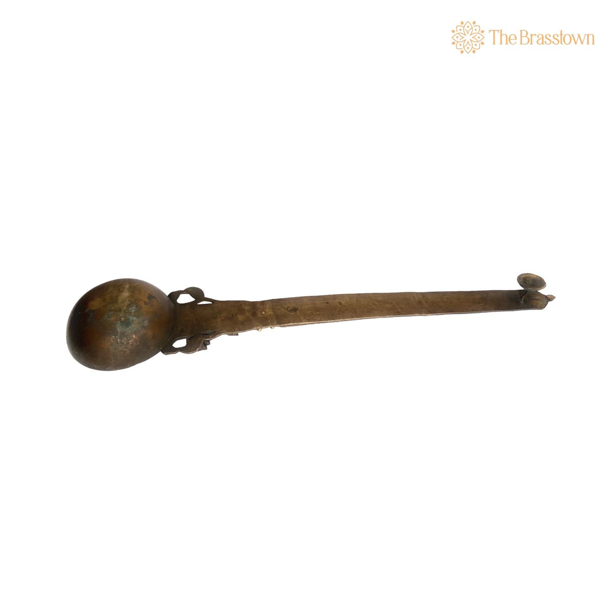Brass Teertha Spoon – Handcrafted Achamani Spoon for Havan Rituals 3.5 Inch 2