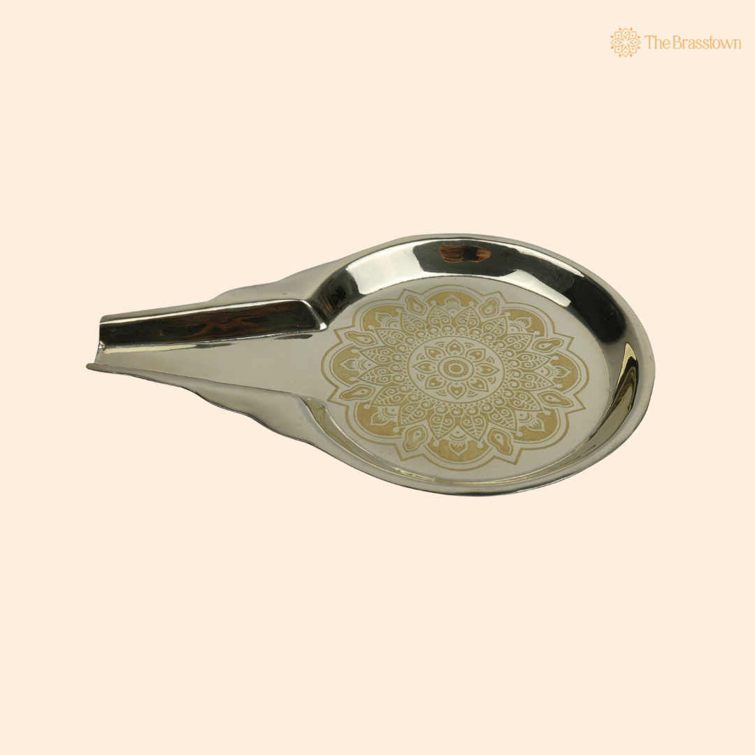 Brass Abhisheka Patra – Traditional Abhishekam Somasutra Vessel for Deity Worship, Mandir Rituals & Home Puja 1 Inch