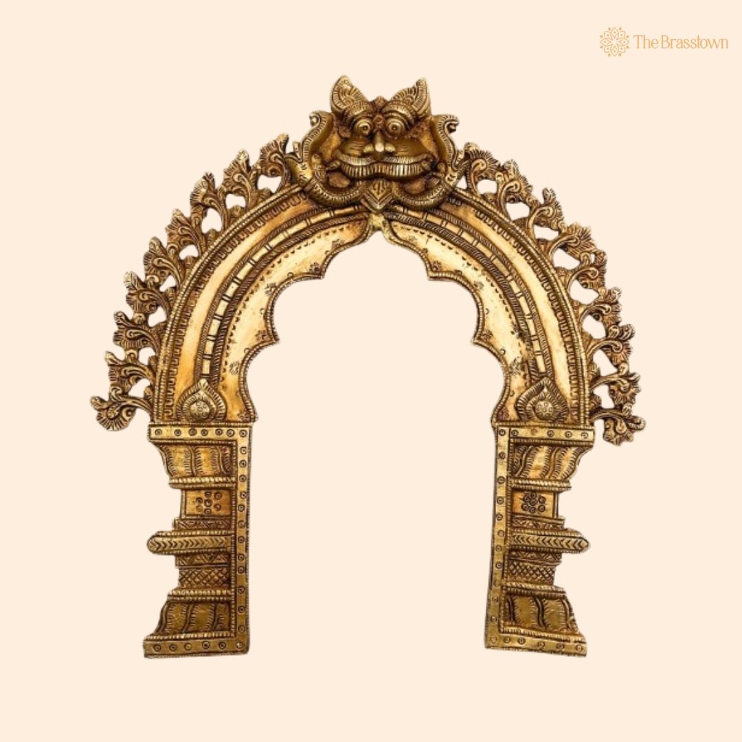 Traditional Brass Lion Arch Frame 14.5 Inch