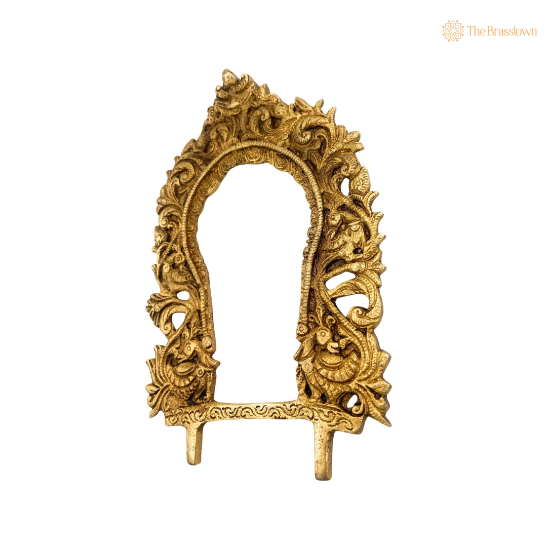 Ornate Antique Brass Arch Frame 7.5 Inch