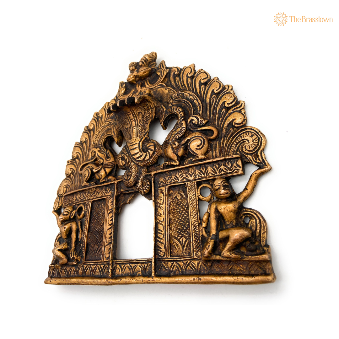 Antique Brass Decorative Temple Arch 7.5 Inch
