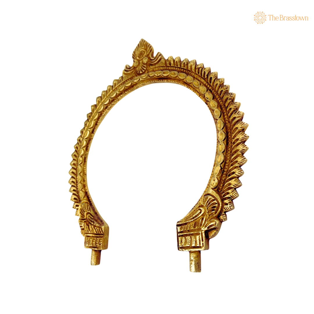 Intricately Designed Antique Brass Arch Frame 8 Inch