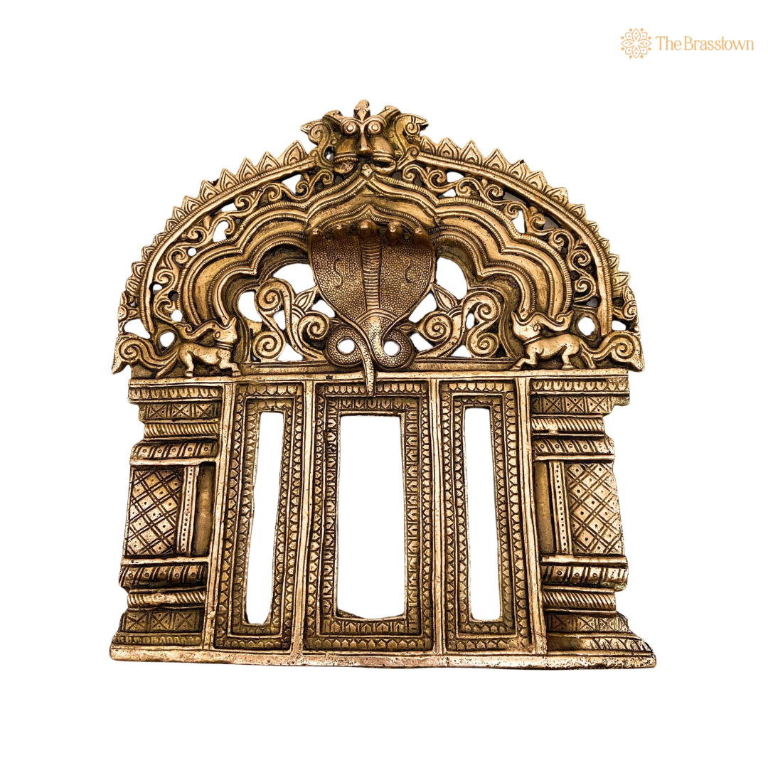 Antique Brass Naga Arch Frame 11 Inch