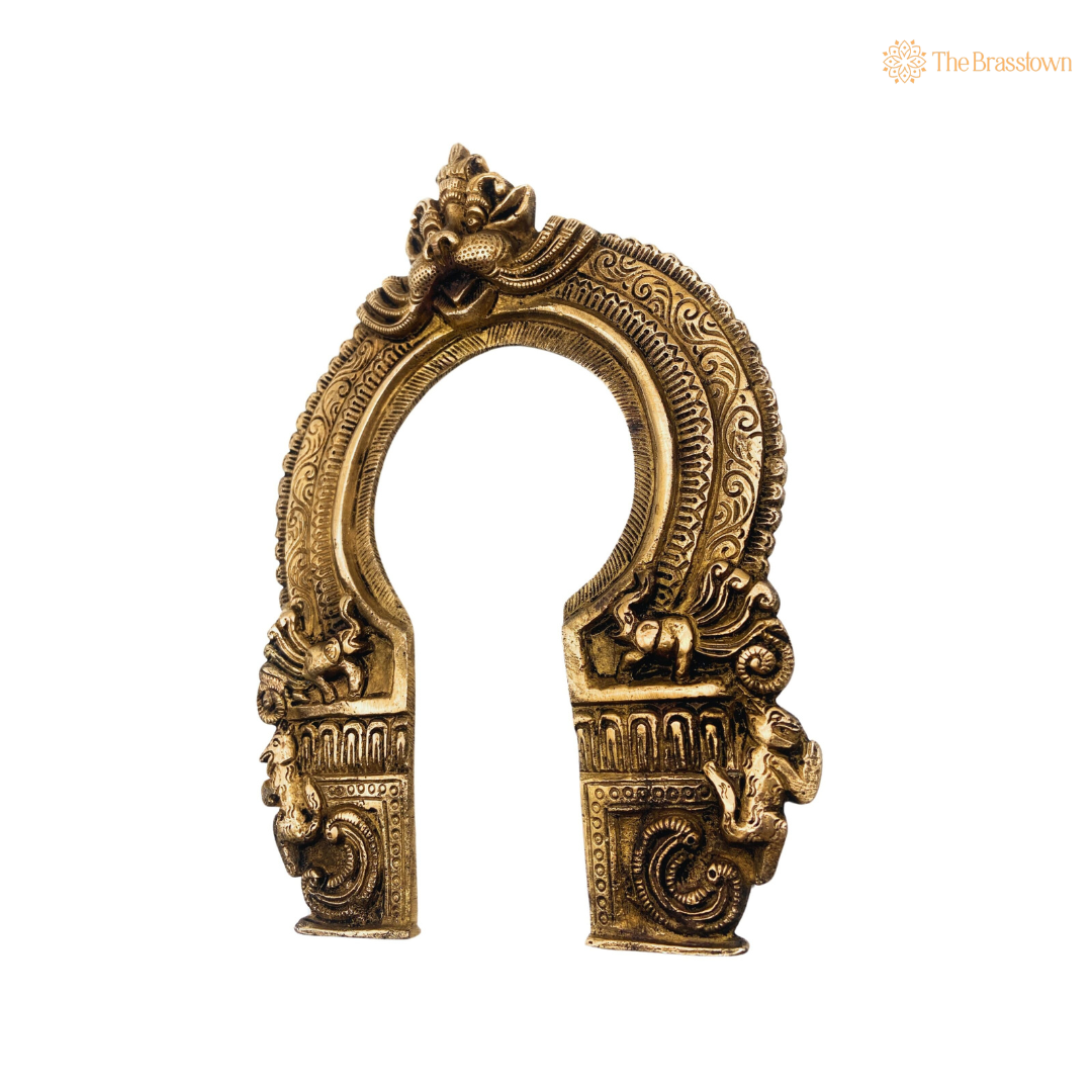 Traditional Brass Lion Arch Frame 10 Inch