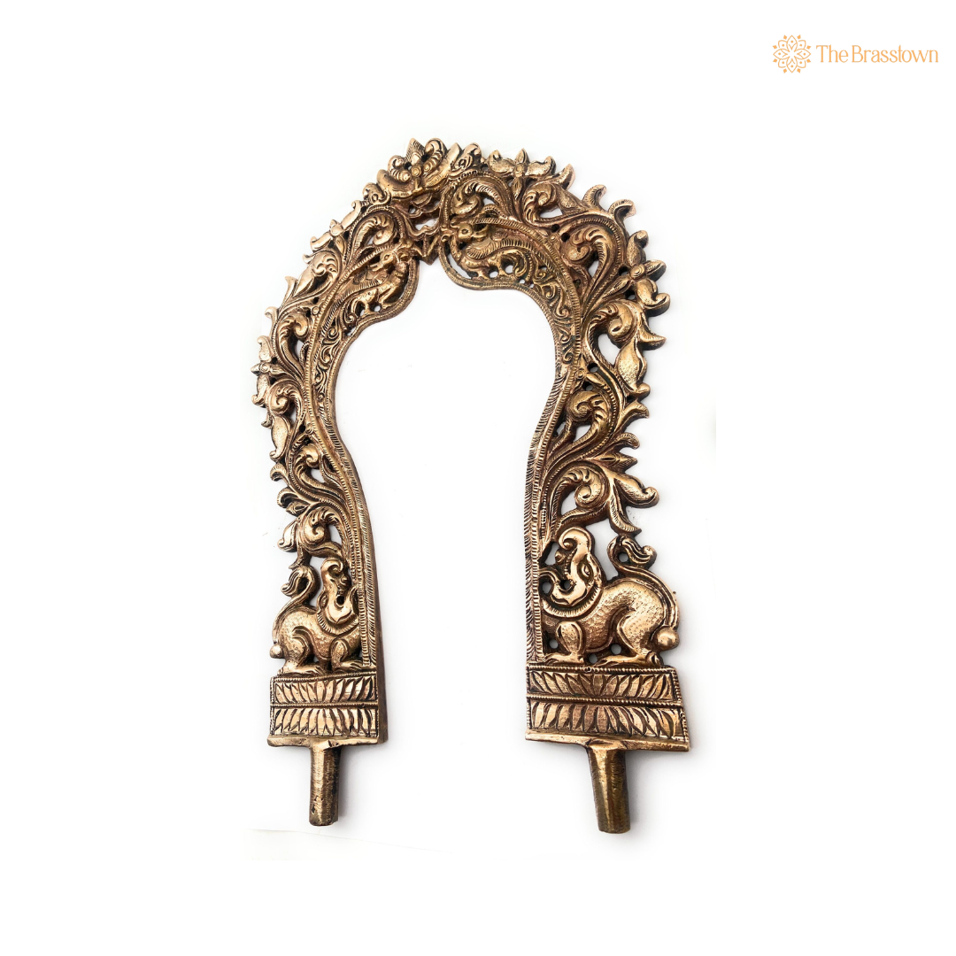 Intricately Designed Antique Brass Arch Frame 12 Inch