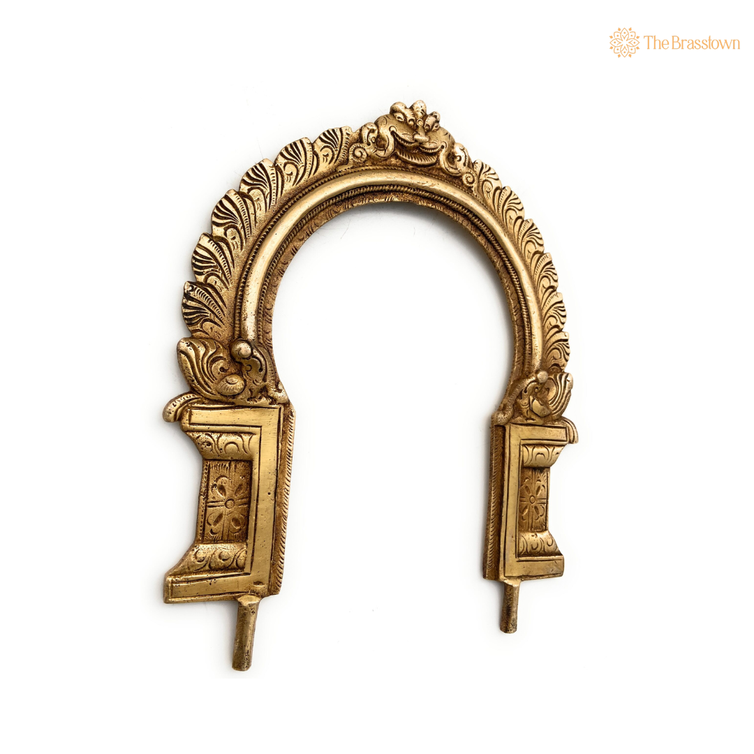 Traditional Brass Floral Arch Frame 9 Inch
