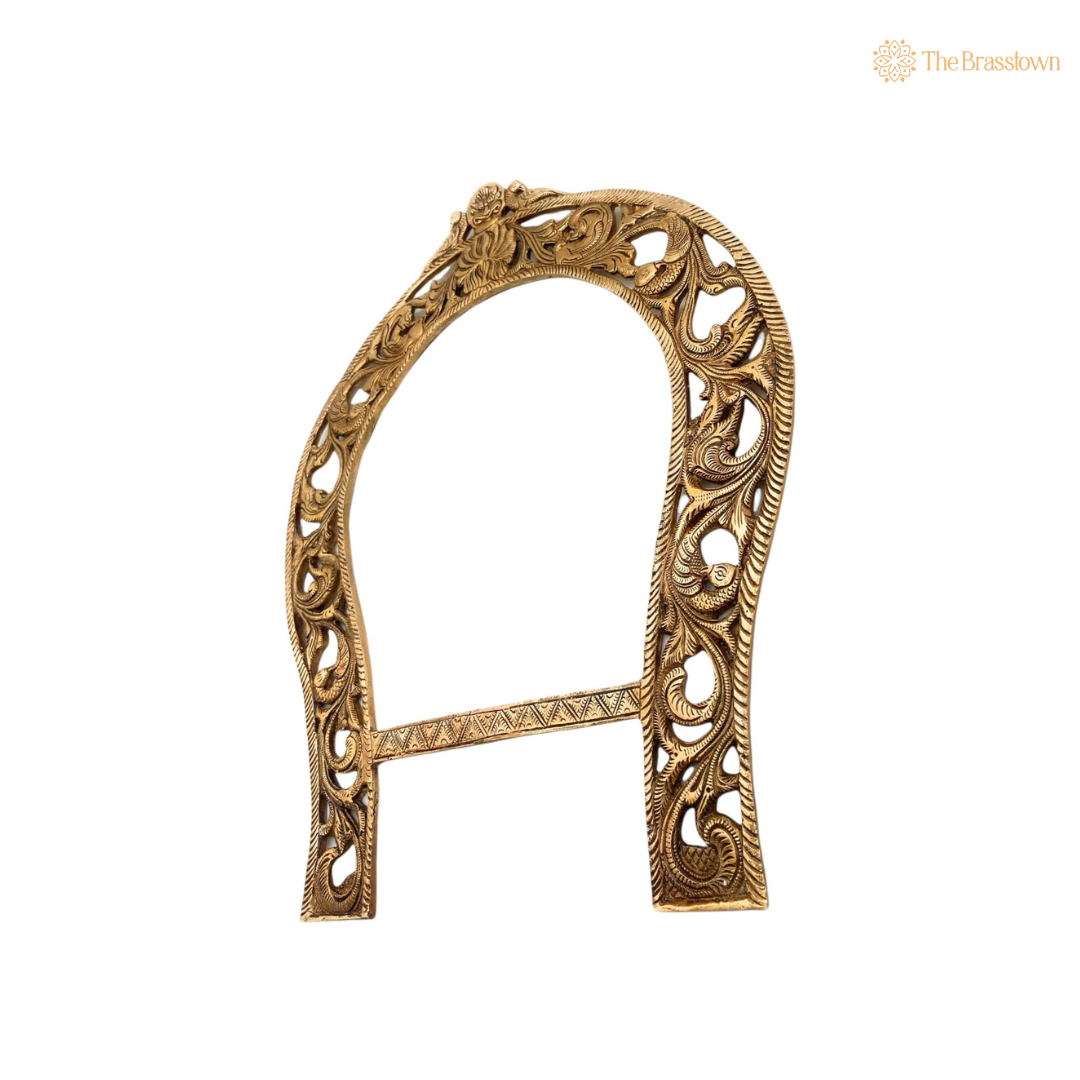 Traditional Brass Ornate Arch Frame 19 Inch