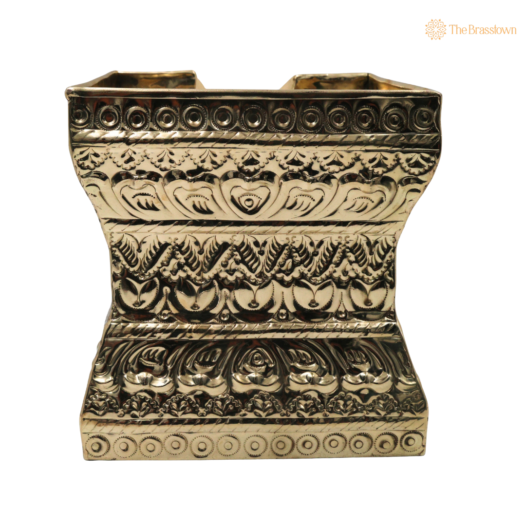 Traditional Brass Abhisheka Patra – Abhishekam Kalash Patram for Pooja, Temple & Home Mandir 8.5 Inch