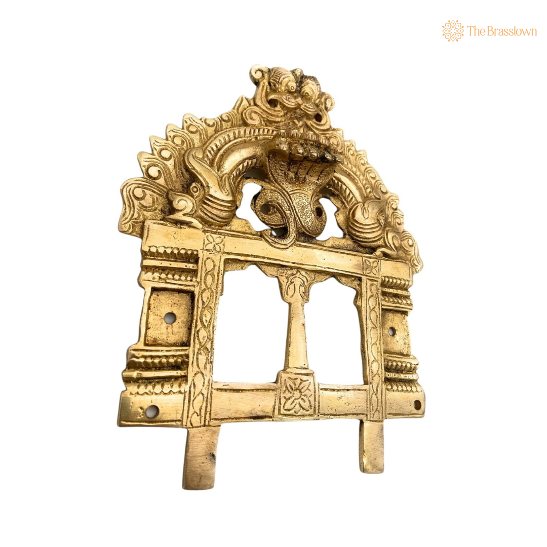 Traditional Brass Nag Decorative Arch Frame 7 Inch