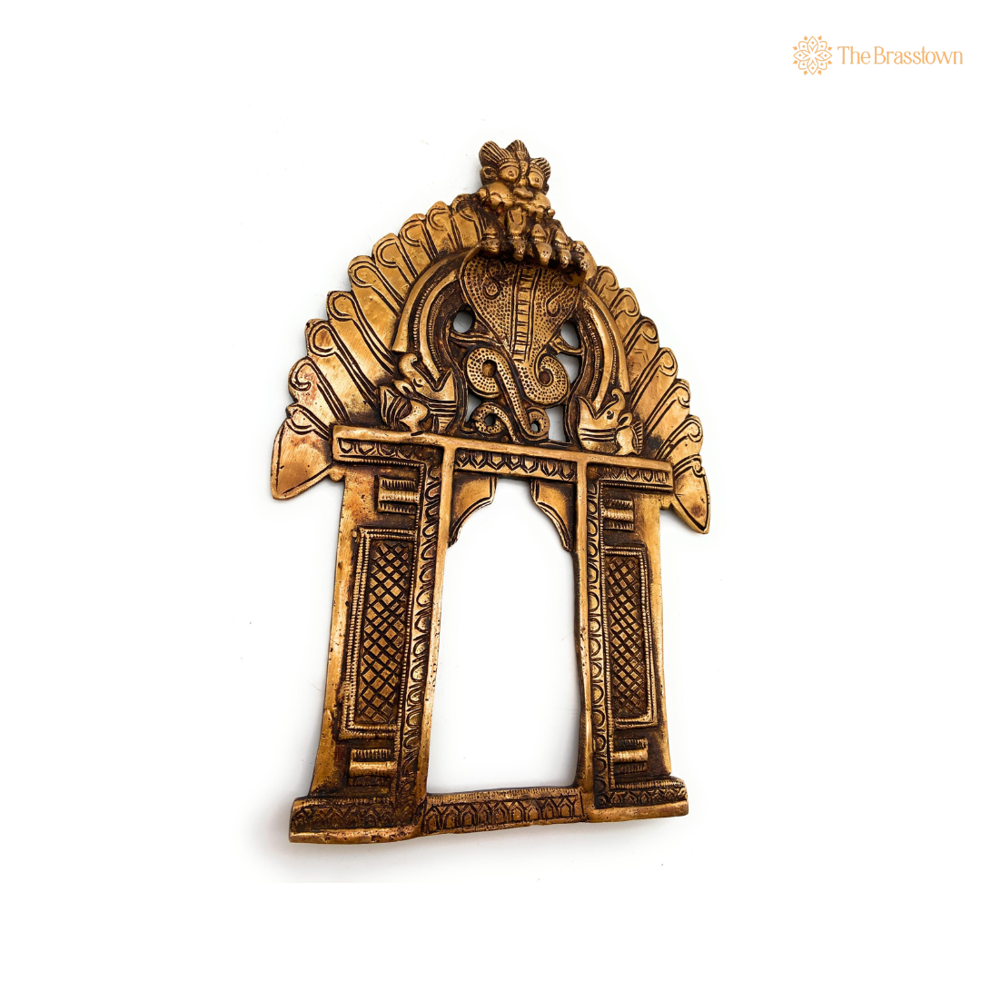 Antique Brass Serpent Arch Frame 11.5 Inch