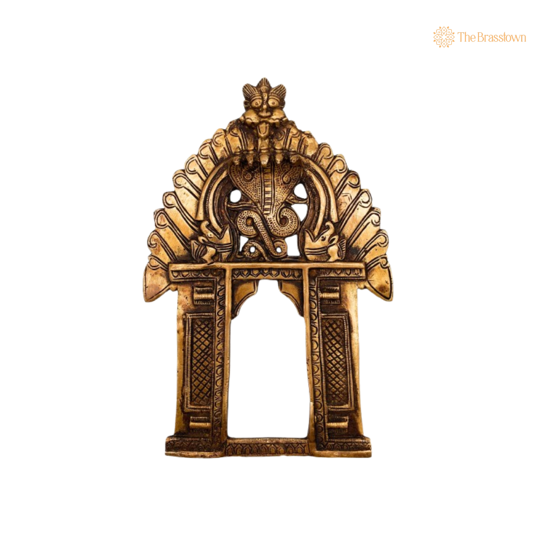 Antique Brass Serpent Arch Frame 11.5 Inch