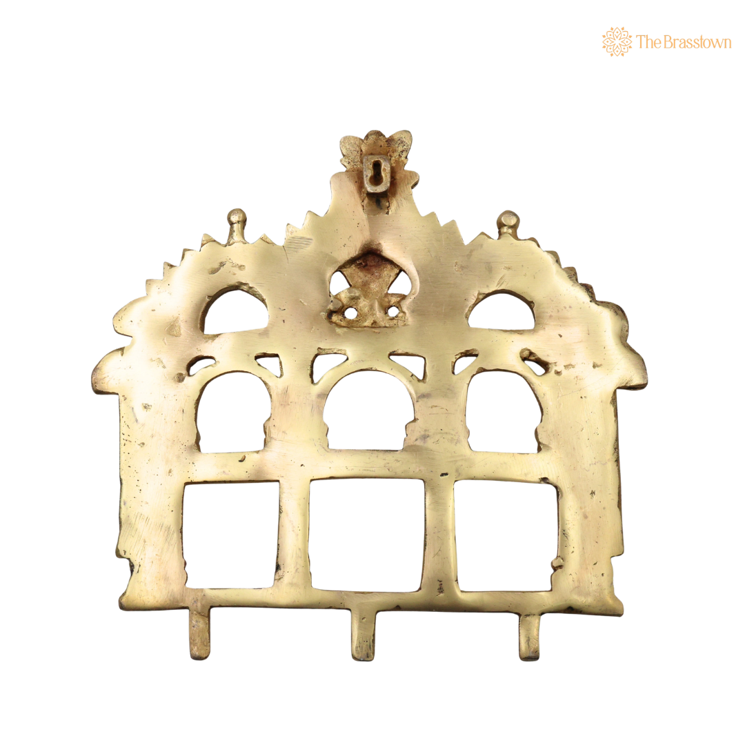 Brass Prabhavali Makara Torana Arch 10.5 Inch – home mandir puja decor India