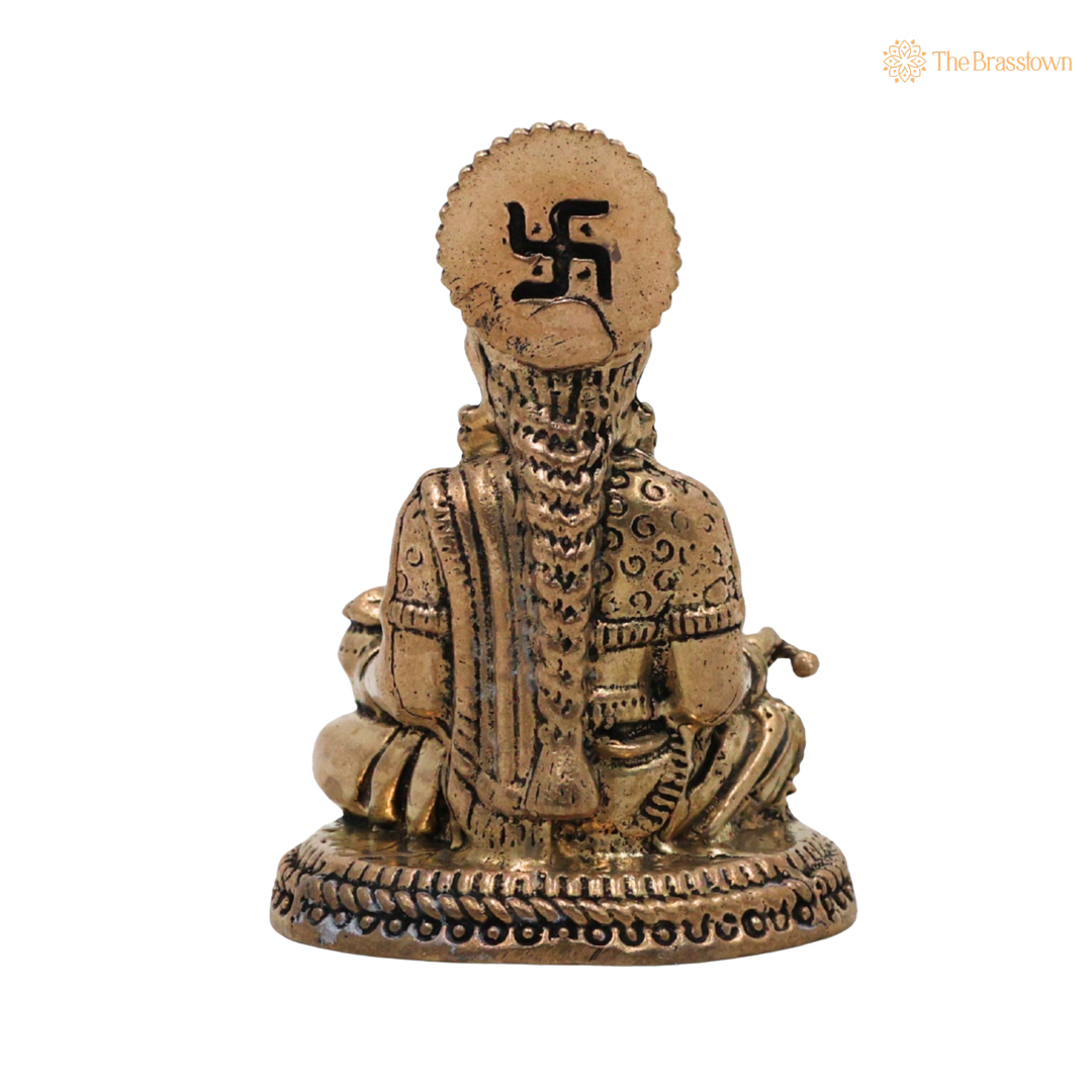 Handcrafted Brass Annapurneshwari Idol 2.5 Inch β home mandir puja decor India