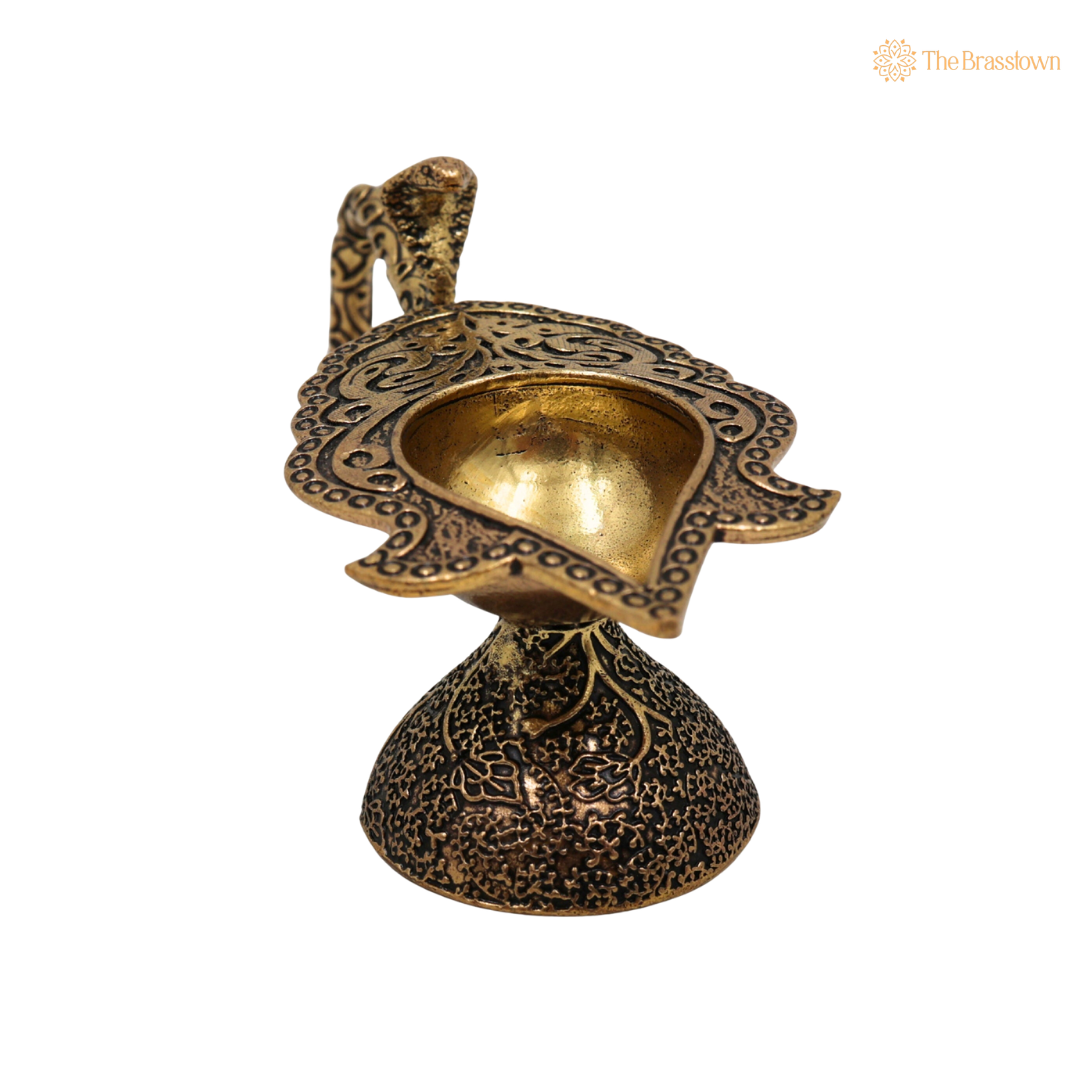Brass Aarti Diya 1.5 Inch – home mandir puja decor India