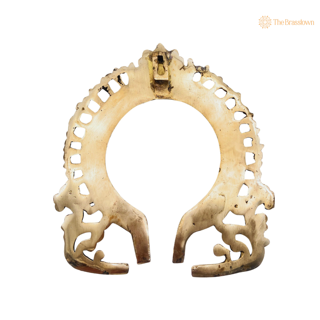 Ornate Brass Circular Arch Frame 9 Inch