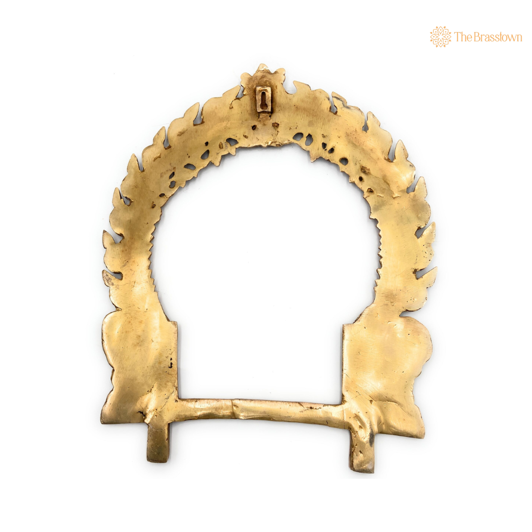Traditional Brass Elephant Arch Frame 17 Inch