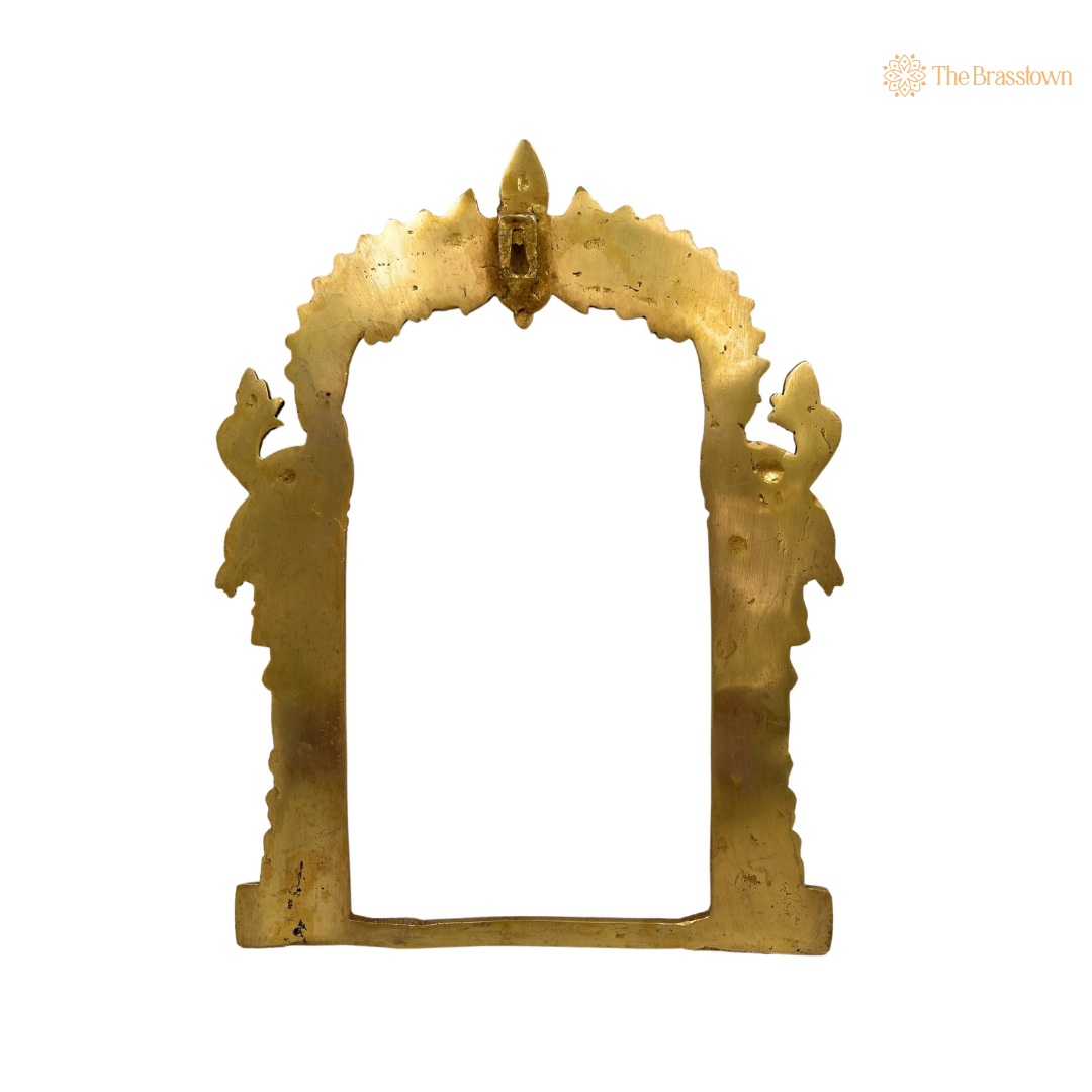 Antique Brass Peacock Arch Frame 11.5 Inch