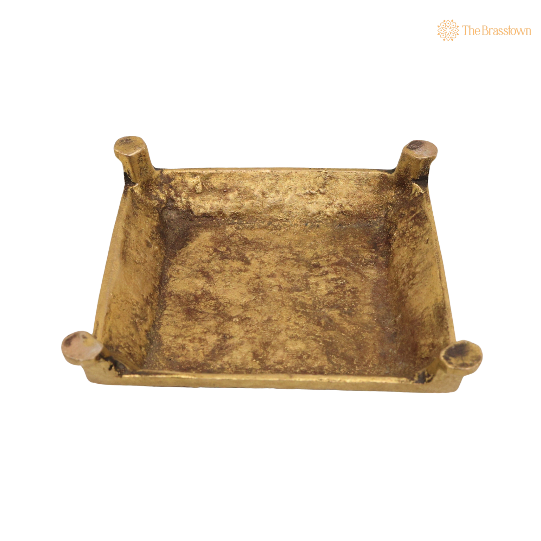Brass Chowki for Puja 5 Inch – home mandir puja decor India