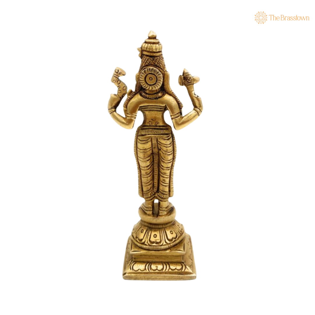 Brass Parvati Mata Murti – home mandir puja decor India