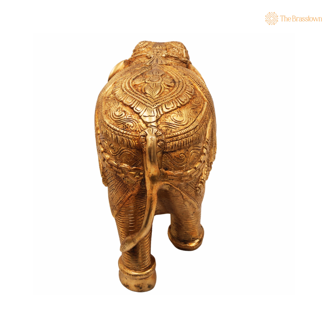 Handcrafted Brass Elephant 6 Inch