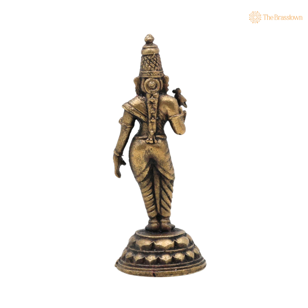 Brass Parvati Idol 3 Inch – home mandir puja decor India