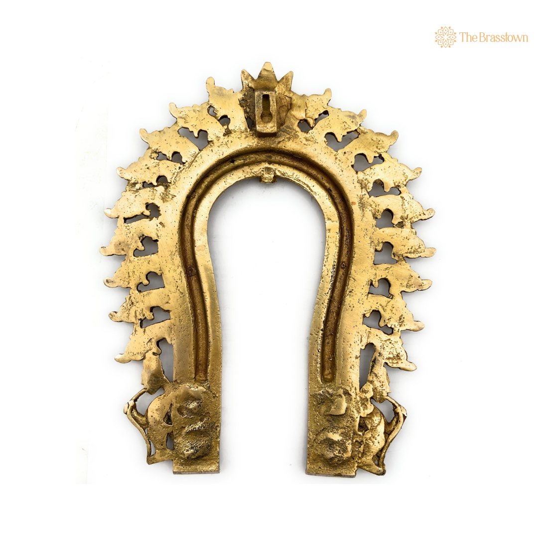 Traditional Brass Arch Frame with Ornamental Detailing 9 Inch