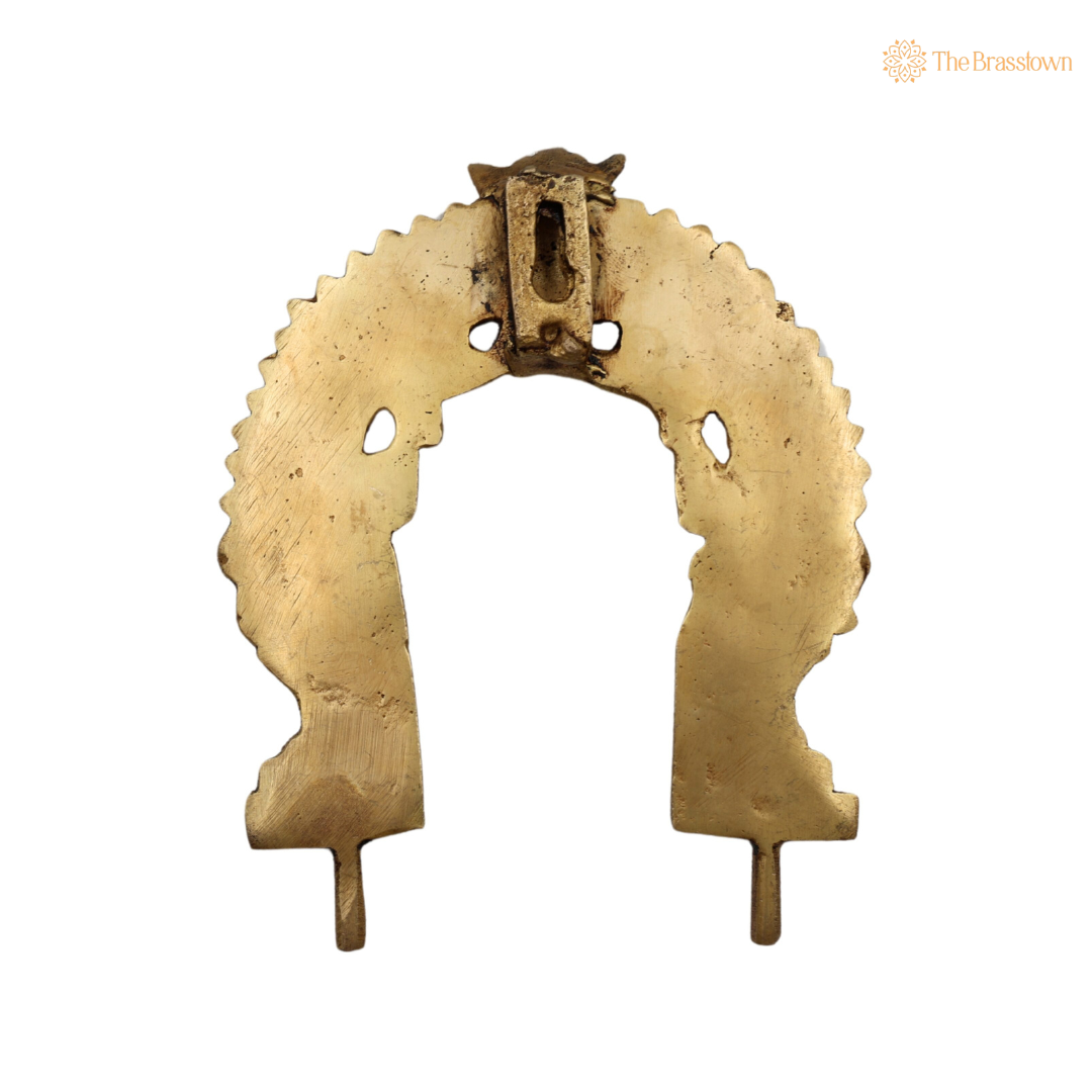 Brass Small Prabhavali Arch Frame 5.5 Inch – home mandir puja decor India