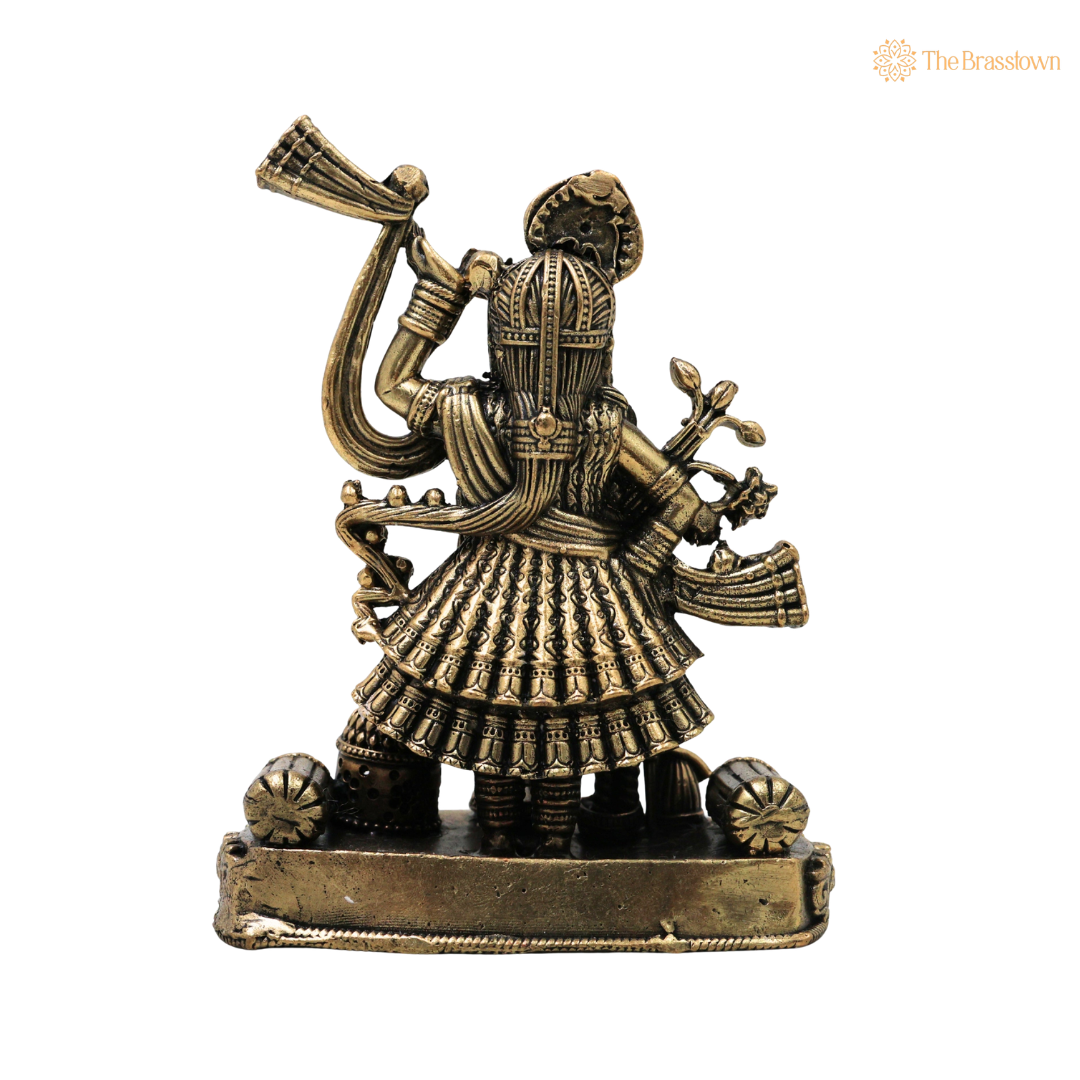 Traditional Brass Shrinath Ji Idol – Divine Brass Statue for Puja & Home Mandir 4.5 Inch