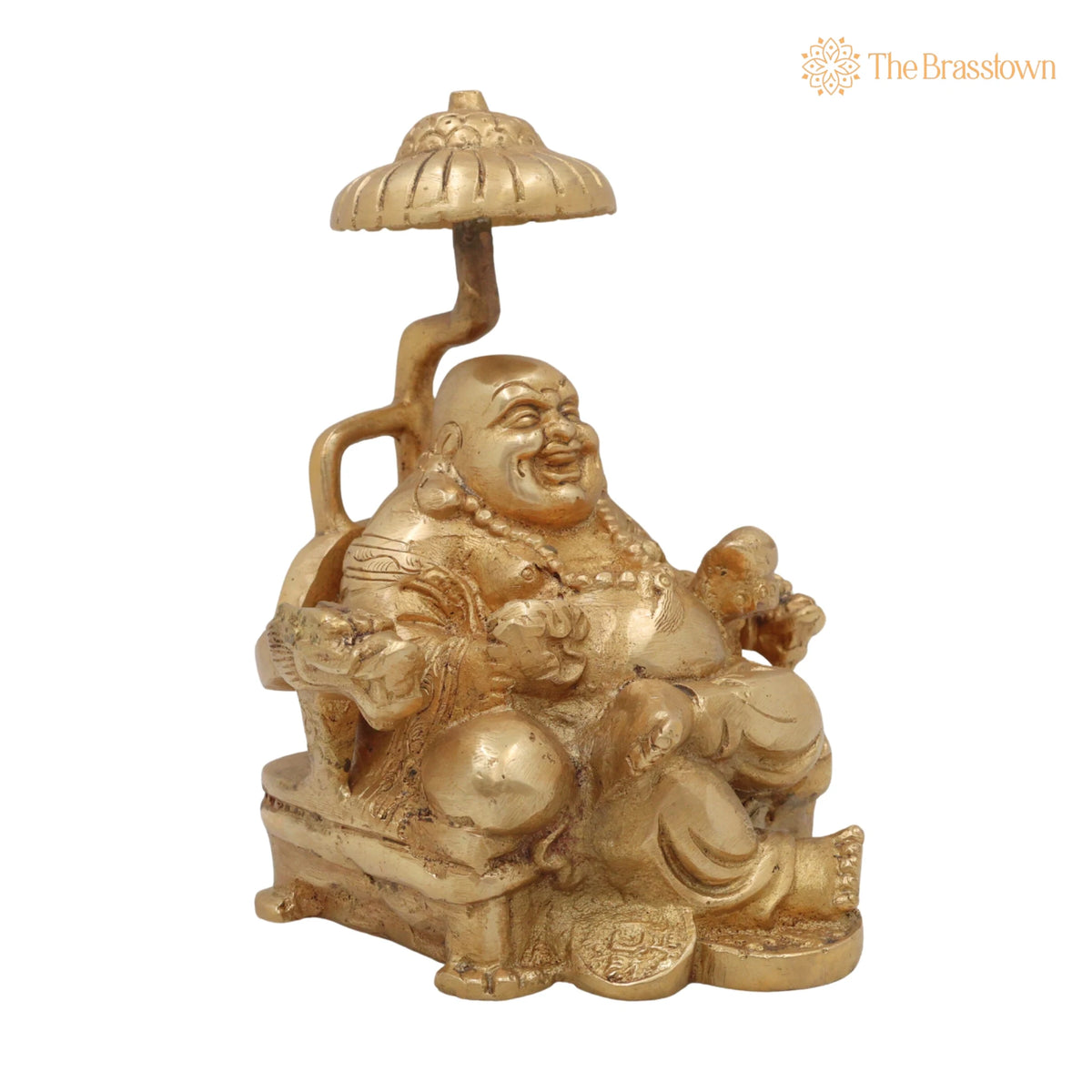 Brass Lord Kubera Idol – Handcrafted Kuber Murti, Kuvera Statue, Dhanapati Vigraha, Vaishravan Sculpture for Wealth, Prosperity 6 Inch 2