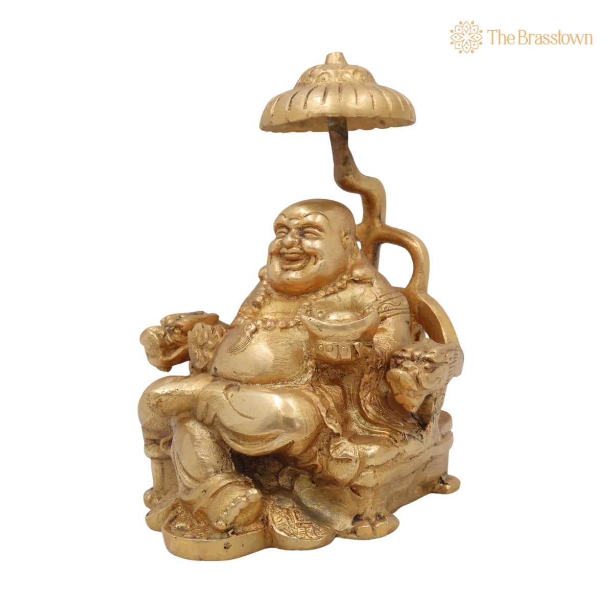 Brass Lord Kubera Idol – Handcrafted Kuber Murti, Kuvera Statue, Dhanapati Vigraha, Vaishravan Sculpture for Wealth, Prosperity 6 Inch 3