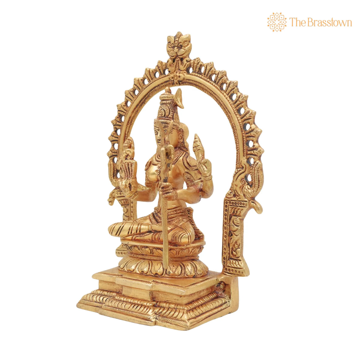 Brass Kamakshi Devi Idol – Handcrafted Shakti Murti for Pooja, Temple & Home Décor 7.5 Inch 3