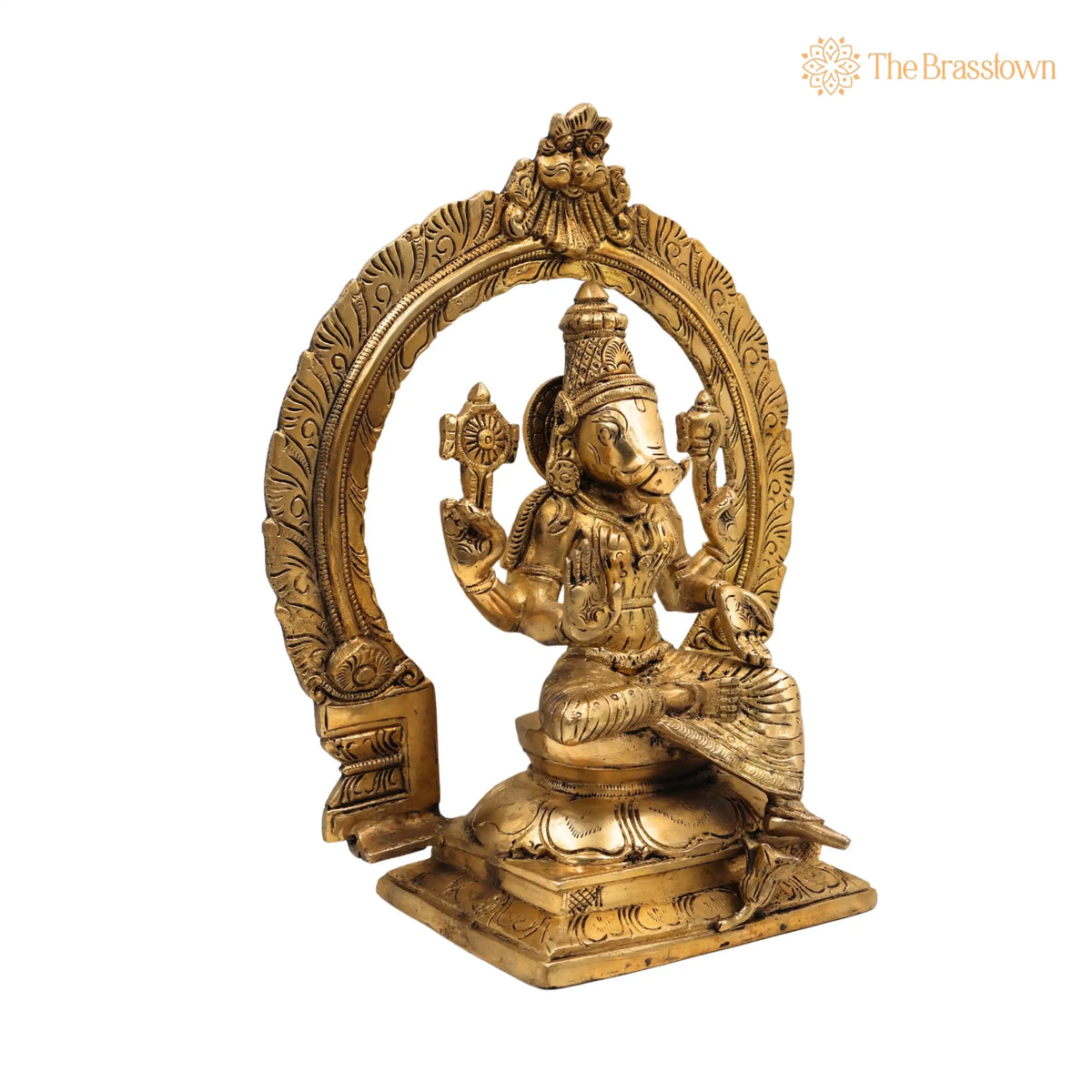 Brass Varahi Amman Idol – Handcrafted Varahi Devi Murti, Varahi Mata Statue, Varahi Ammavaru Vigraha, Varahi Bhagavathi Moorthi for Pooja 12 Inch 3