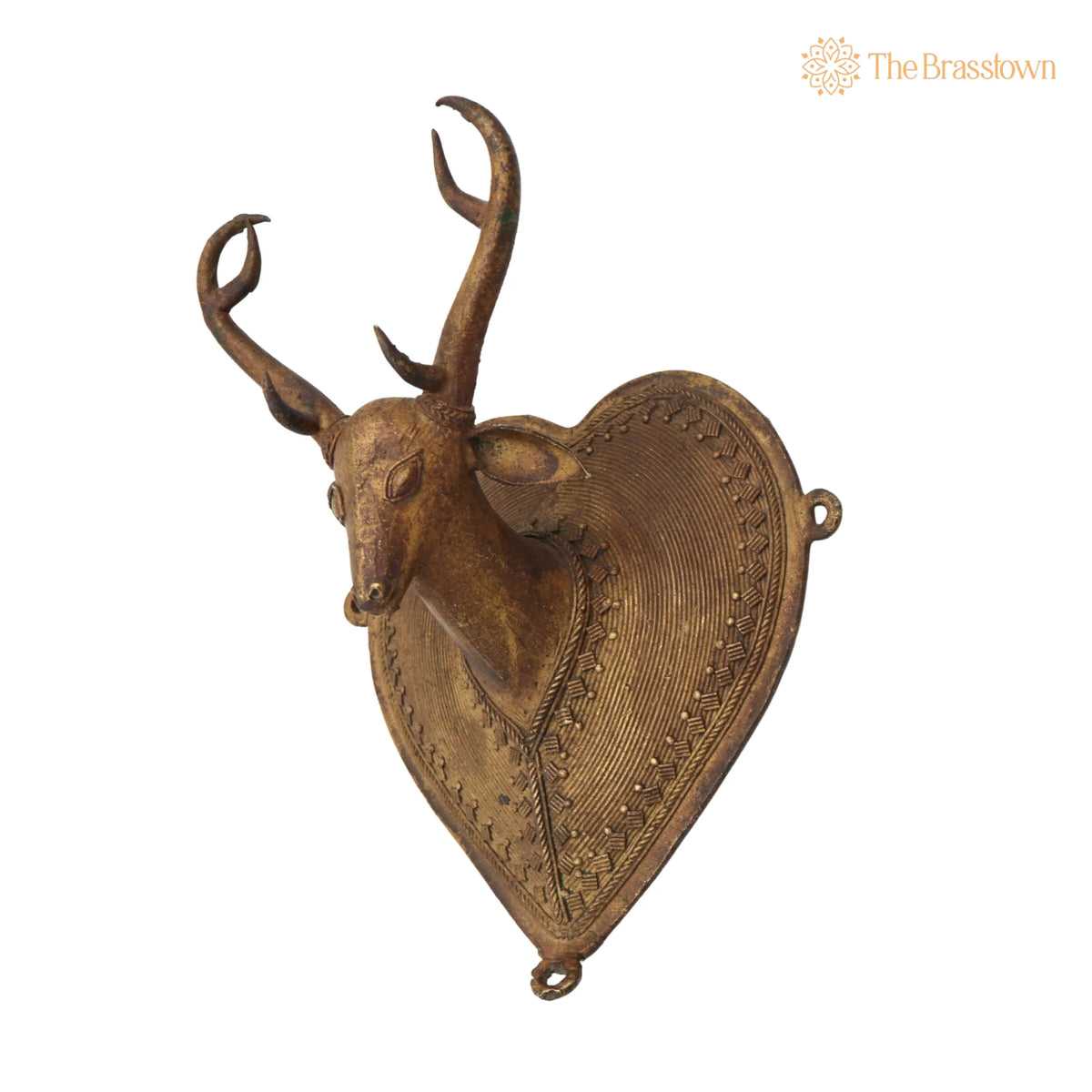 Brass Deer Idol – Handcrafted Mriga Harin Showpiece for Home Décor & Gifting 8 Inch 3