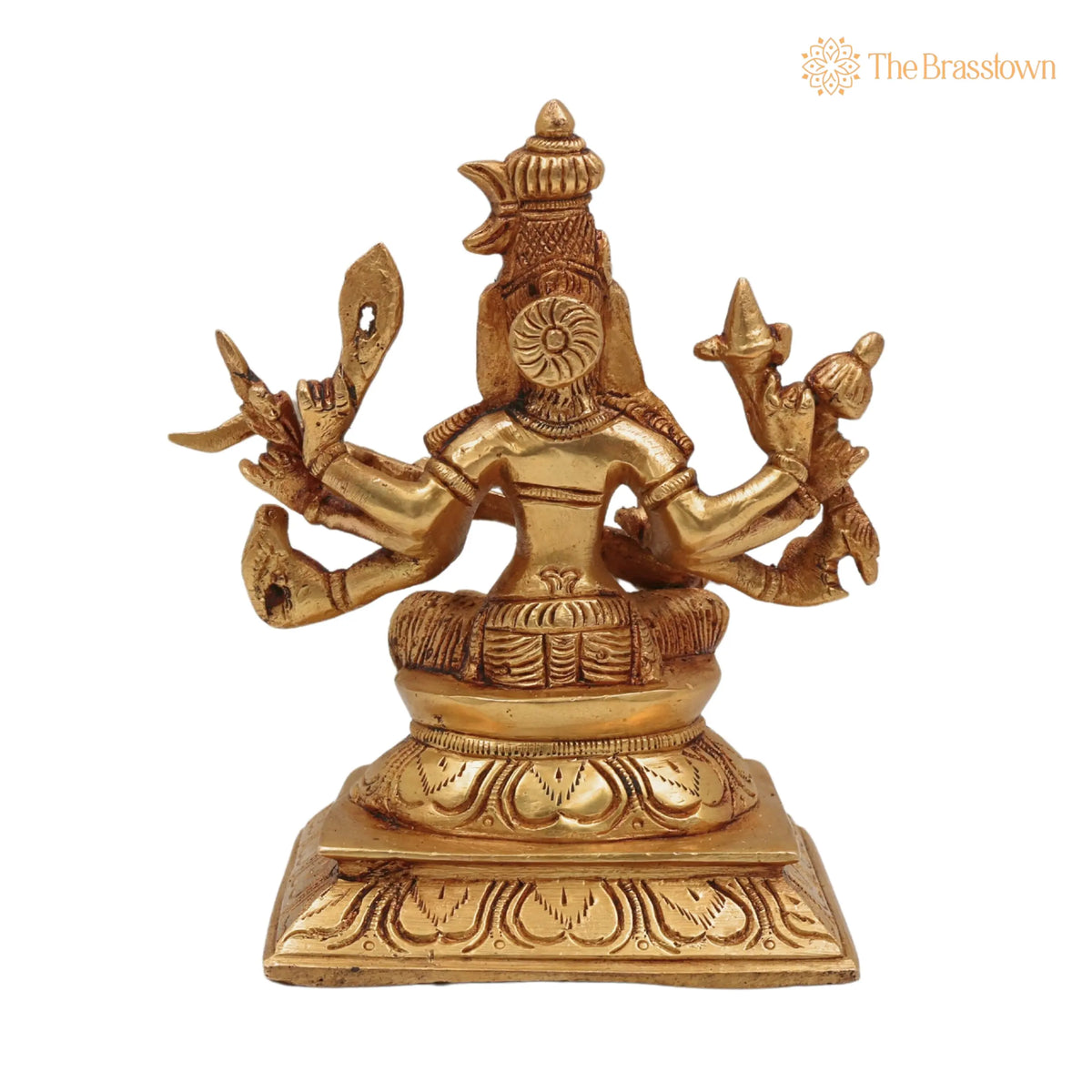 Brass Handcrafted Raja Matangi Devi Idol – Tantric Mahavidya Uchchhishta Chandalini Murti for Temple & Home Décor 6 Inch 4