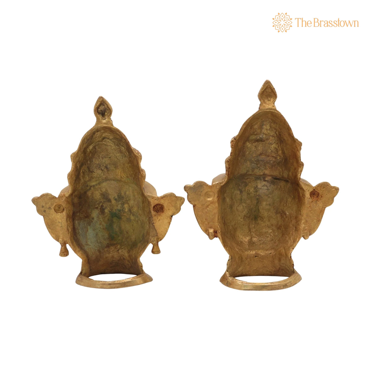 Brass Shiv Parvati Head Idol – Handcrafted Traditional Murti for Puja, Home Mandir & Décor 9 Inch 4