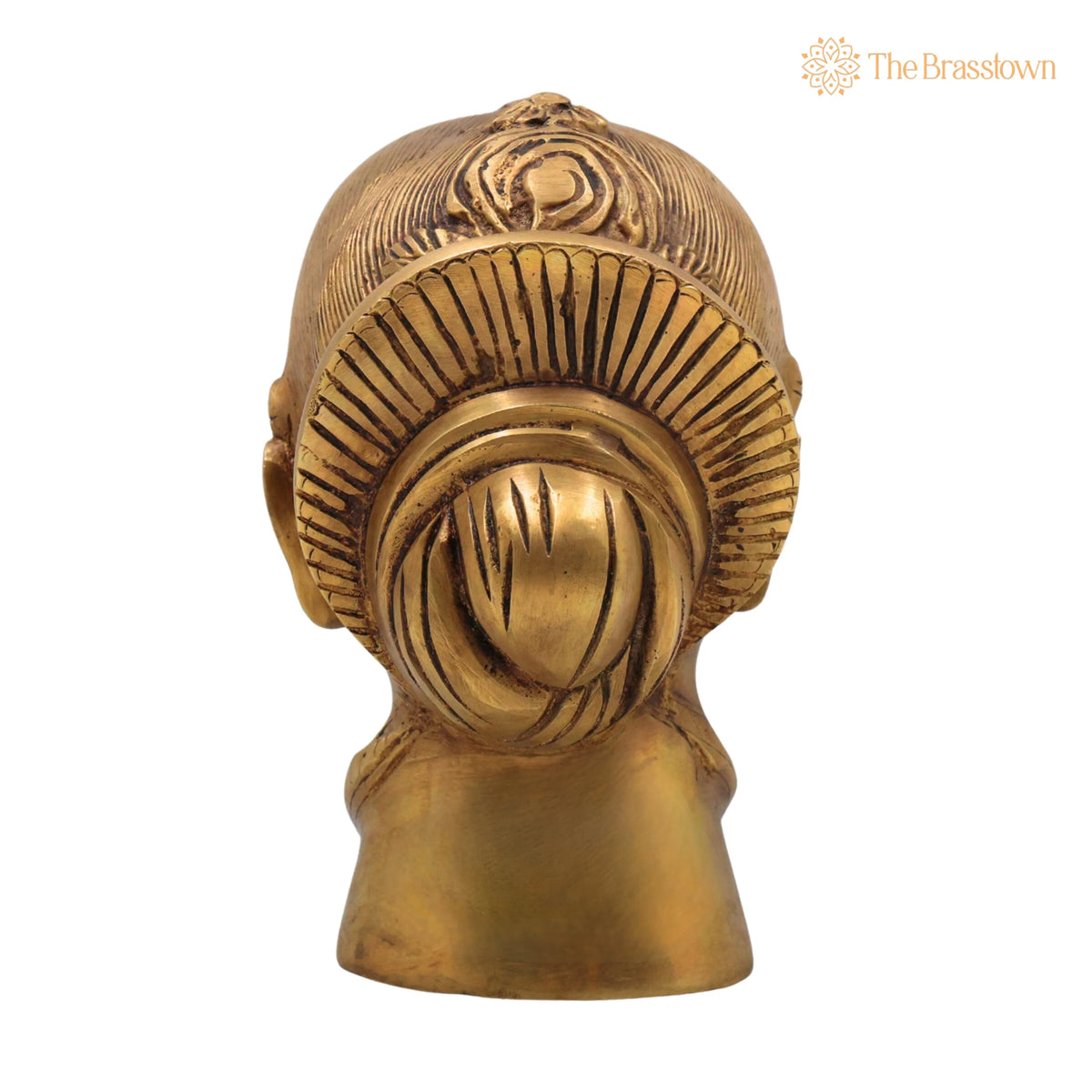 Brass Gowri Face Idol – Handcrafted Home Temple, Décor & Gifting 7 Inch 4