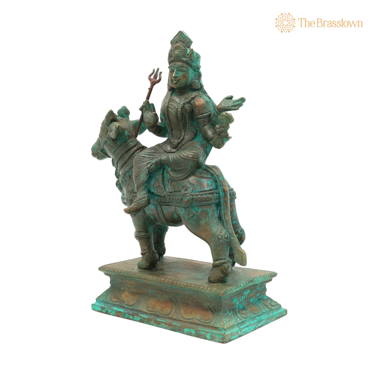 Handcrafted Panchaloha Maha Gowri Idol for Puja, Home Mandir & Décor 7 Inch 3