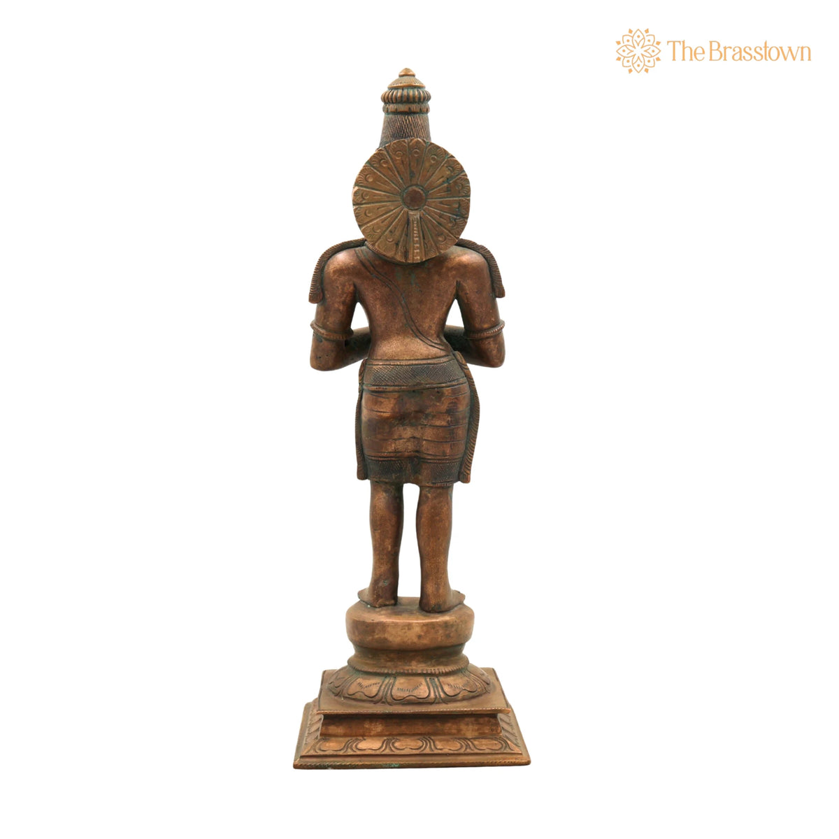 Handcrafted Bronze Sundaram Idol – Panchaloha Sundaresha Sundareswaran Sundara Sundaramoorthy Murti for Puja, Home Mandir & Décor 14 Inch 4