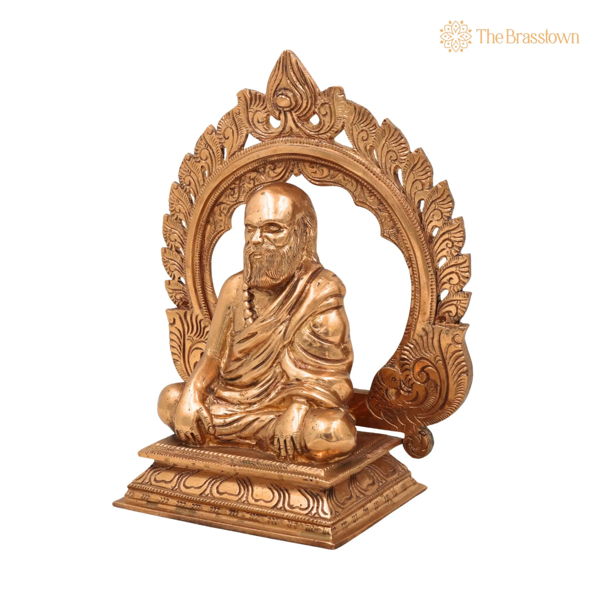 Pamban Swamigal Idol in Panchaloha Bronze – Handcrafted South Indian Temple Statue, Artisan-Made Murti for Pooja and Home Altar 8 Inch 3
