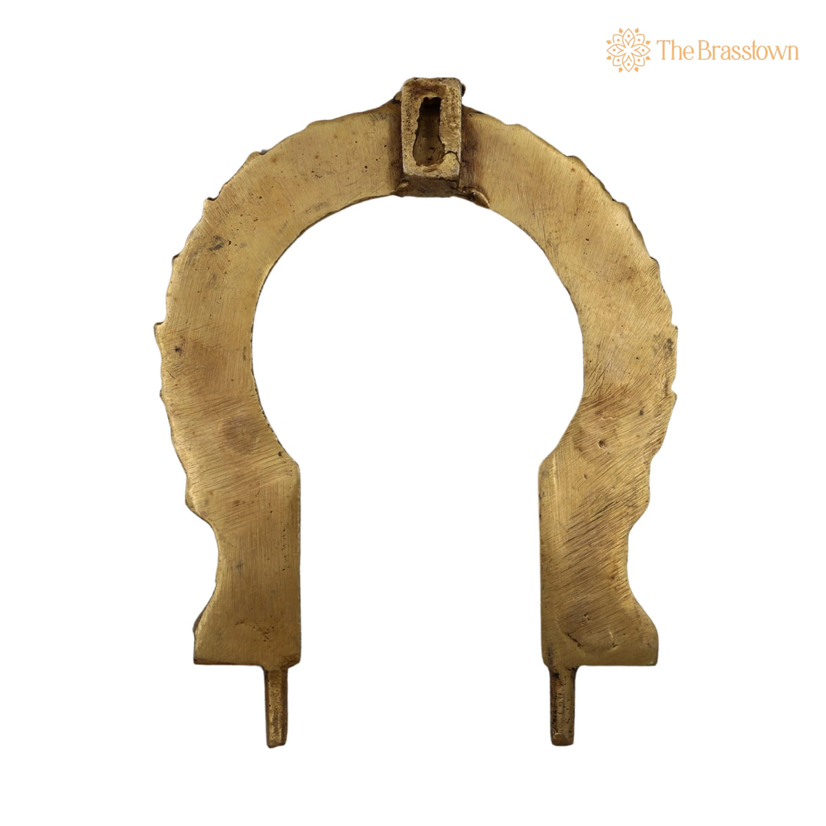 Brass Prabhavali Frame Arch Wall Hanging – Handcrafted Prabhawali for Deity, Temple Home Décor, Brass Backplate for Idol, Prabhaval Prabhawal 6 Inch 4