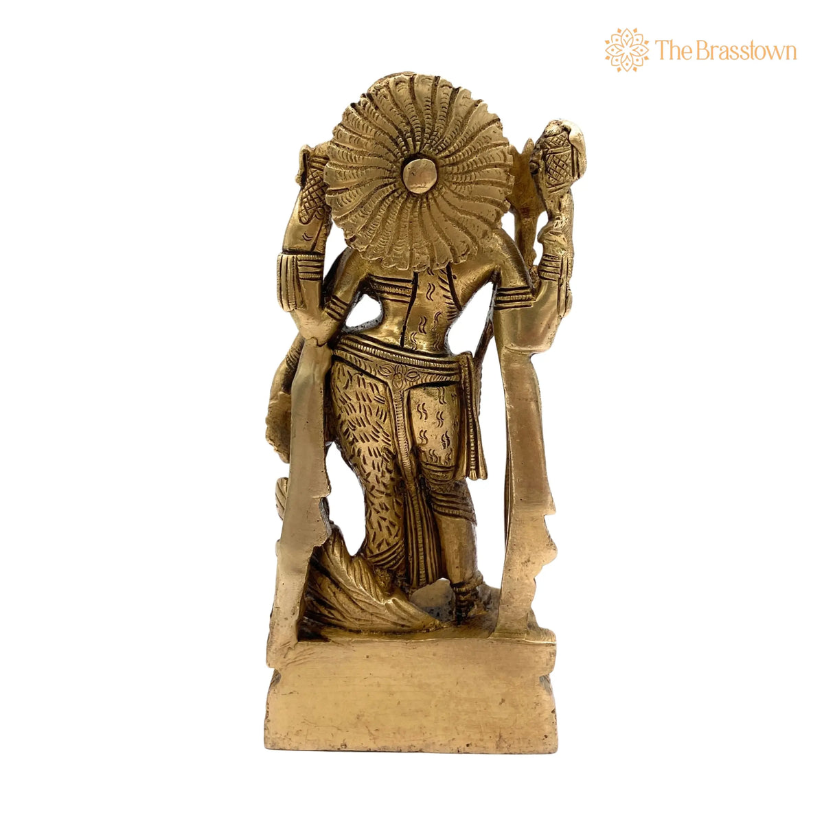 Brass Ardhanarishvara Idol – Handcrafted Ardhanarishwar Sculpture, Spiritual Décor 6 Inch 4