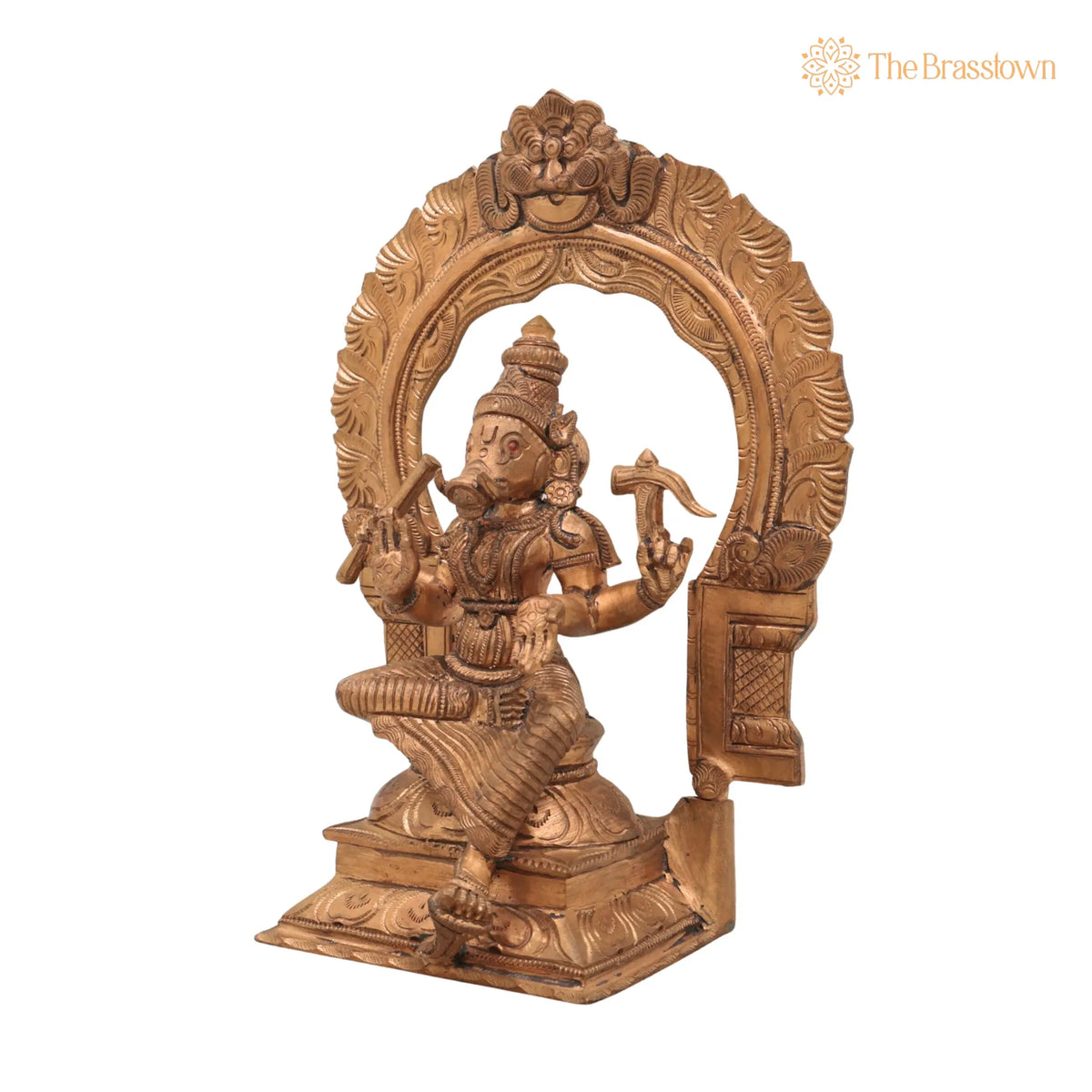 Handmade Panchaloha Bronze Varahi Amman – Chola Art Varahi Devi for Puja, Home Mandir & Décor 9.5 Inch 3