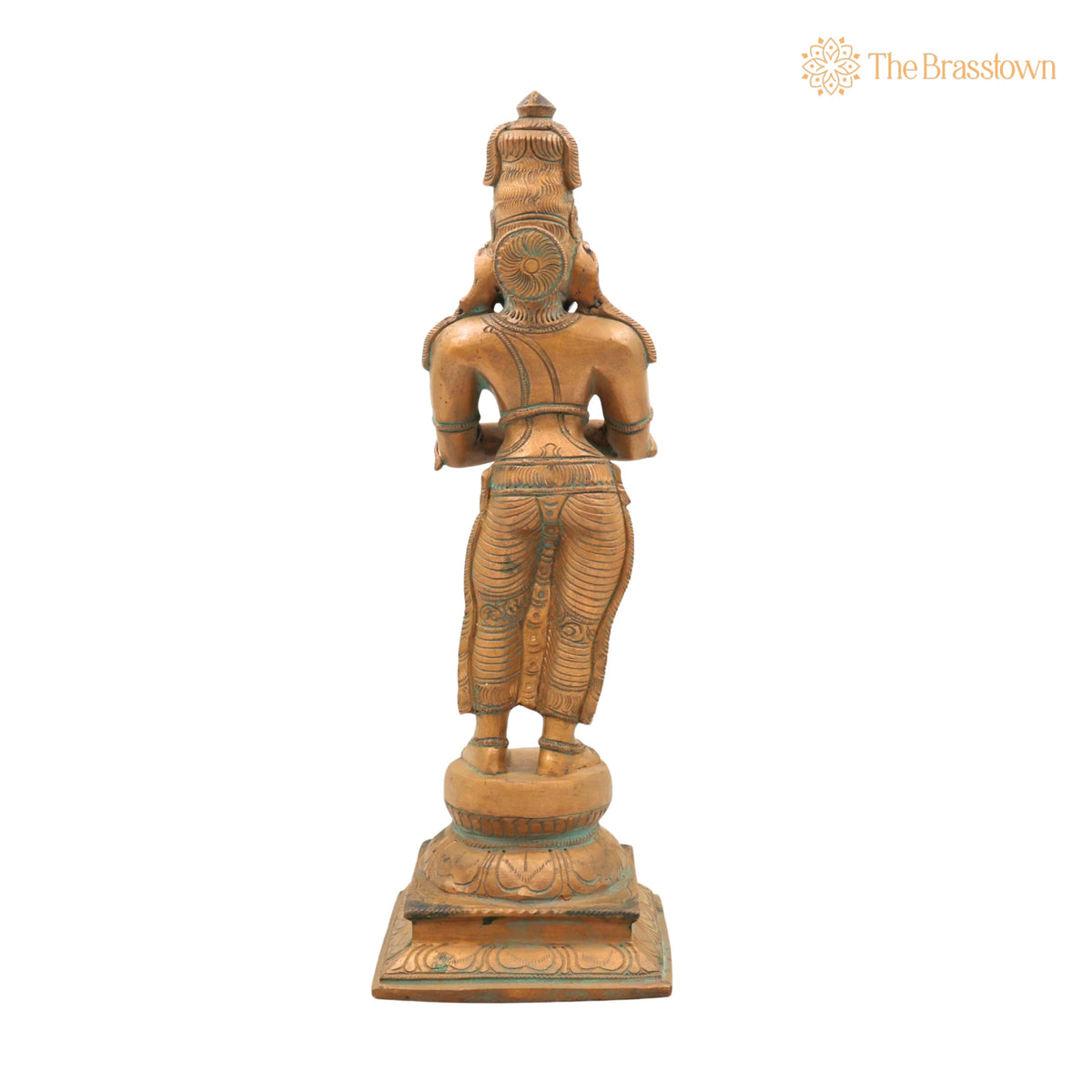 Handcrafted Bronze Sundaran Murugan Idol – Panchaloha Lord Kartikeya Skanda Subramanya Swamy Statue in Chola Art for Pooja 13.5 Inch 4