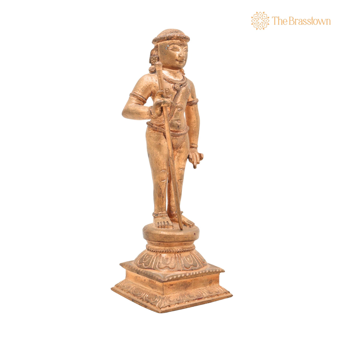 Handmade Swamimalai Murugan Idol in Bronze & Panchaloha for Puja, Home Mandir & Décor 6 Inch 2