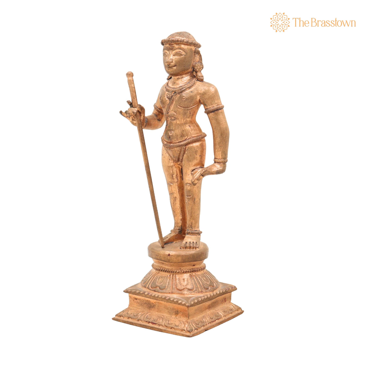 Handmade Swamimalai Murugan Idol in Bronze & Panchaloha for Puja, Home Mandir & Décor 6 Inch 3
