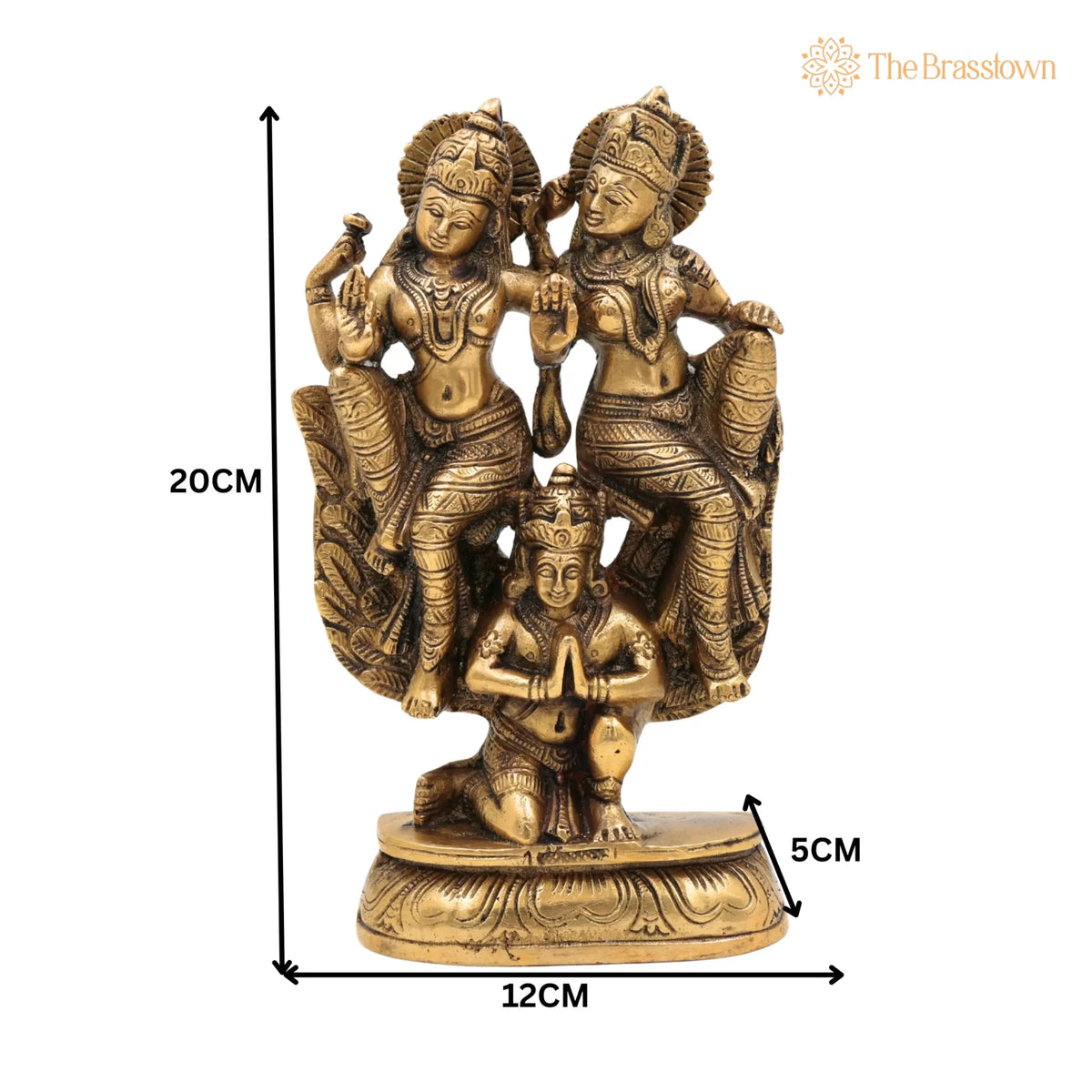 Brass Narayana Lakshmi Garuda Vahana Idol – Handcrafted Vishnu Lakshmi Garuda Murti, Narayana Lakshmi Garuda Vigraha 8 Inch 5