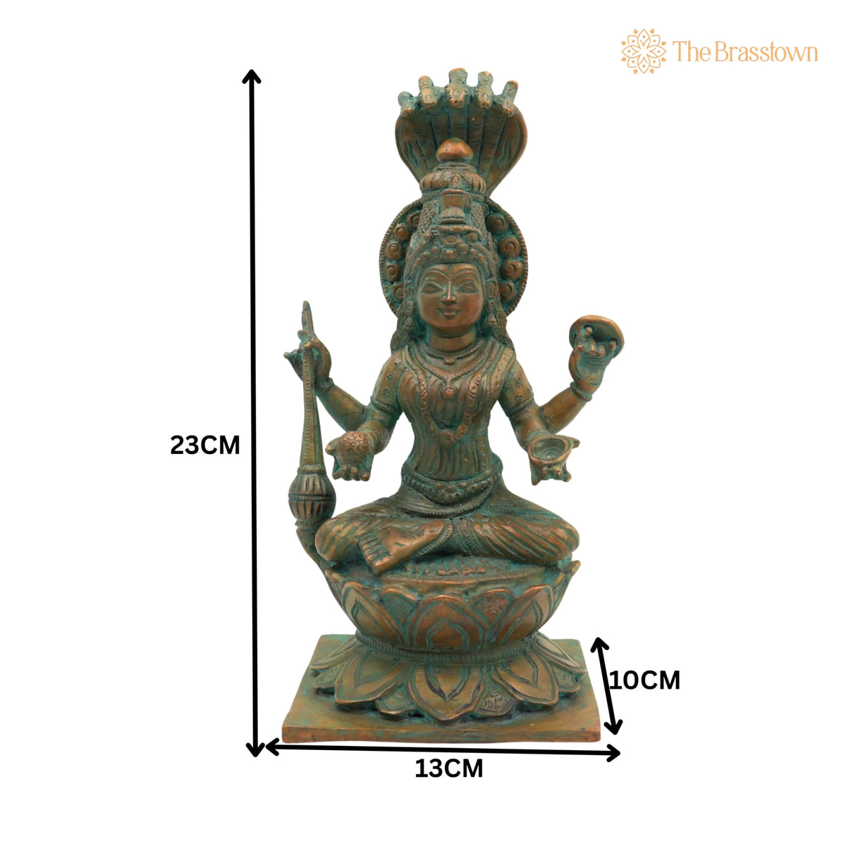 Handcrafted Bronze Panchaloha Mariamman Idol – Mariamma, Samayapuram Mariamman, Angalamman, Kula Deivam for Puja, Home Mandir & Décor 9 Inch 5