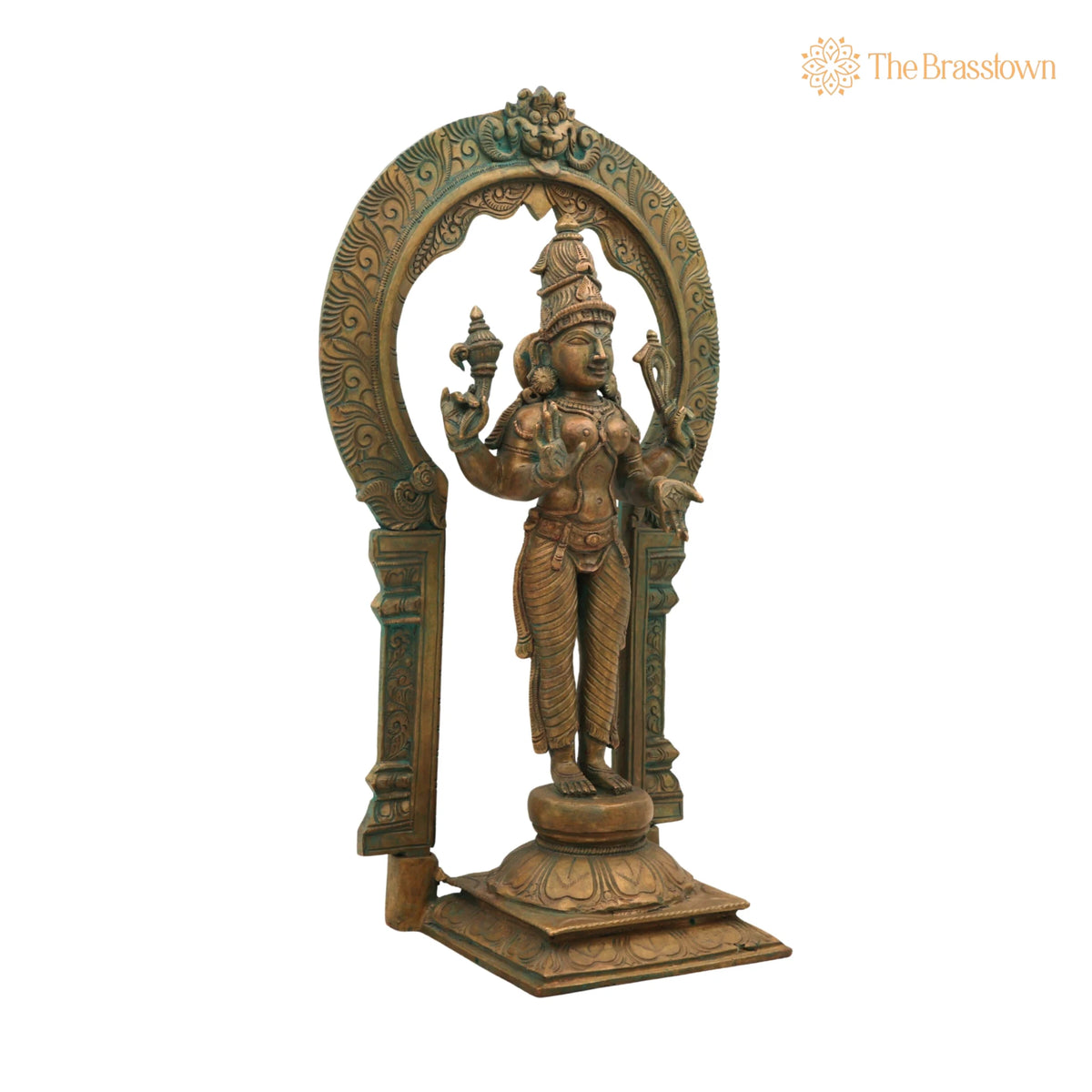 Handcrafted Panchaloha Parvati Idol in Bronze for Puja, Home Mandir & Décor 15 Inch 2