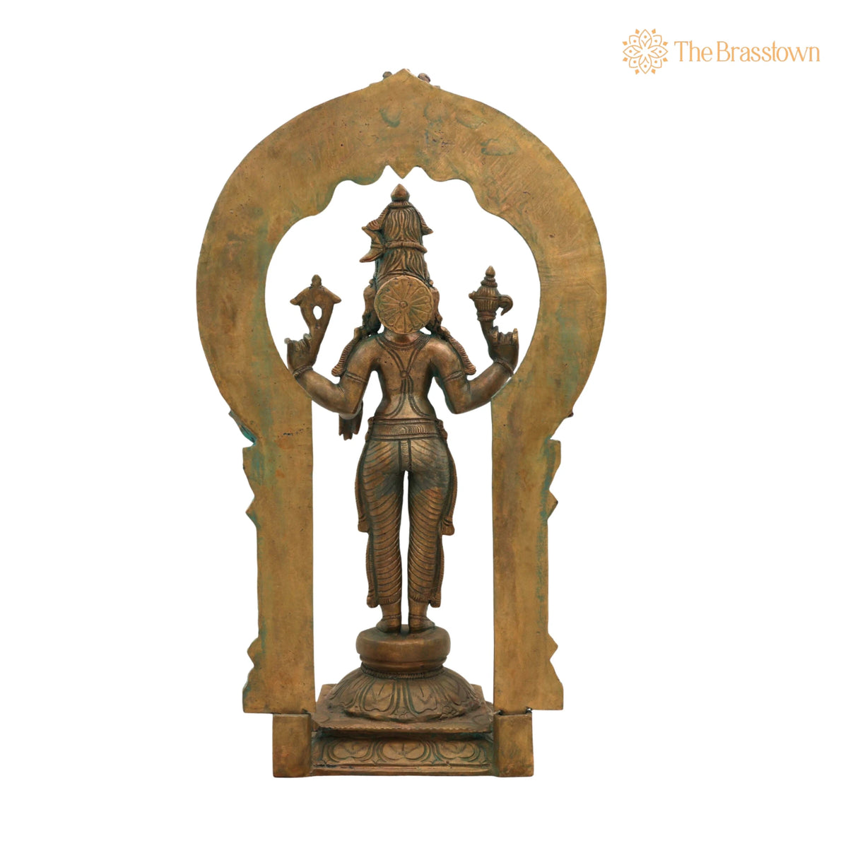 Handcrafted Panchaloha Parvati Idol in Bronze for Puja, Home Mandir & Décor 15 Inch 4