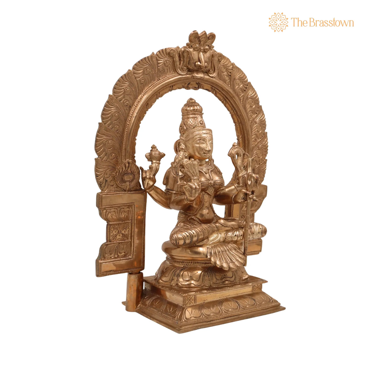 Handcrafted Bronze Panchaloha Rajarajeshwari Idol for Puja, Home Mandir & Décor 14 Inch 2